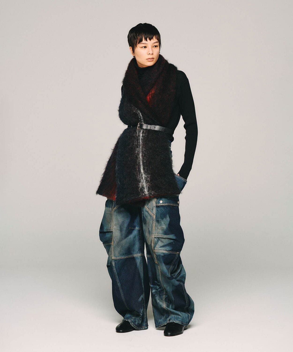 SUBLATIONS サブレーションズのDENIM BANANA CUTTING PANTSのUSED INDIGO 公式通販サイトsession福岡セレクトショップ