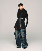 画像をギャラリービューアに読み込む, SUBLATIONS サブレーションズのDENIM BANANA CUTTING PANTSのUSED INDIGO 公式通販サイトsession福岡セレクトショップ
