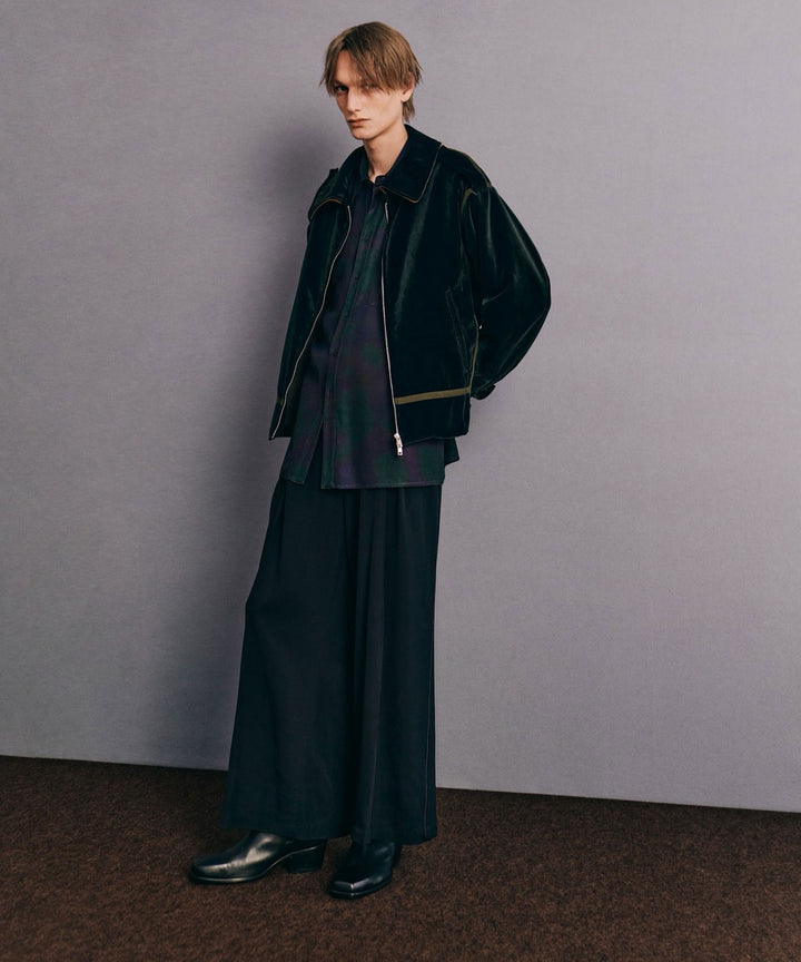 ANTHEM A-アンセムエーのLAYER PATTERN PRINTED SHIRTのFOG NAVY 公式通販サイトsession福岡セレクトショップ