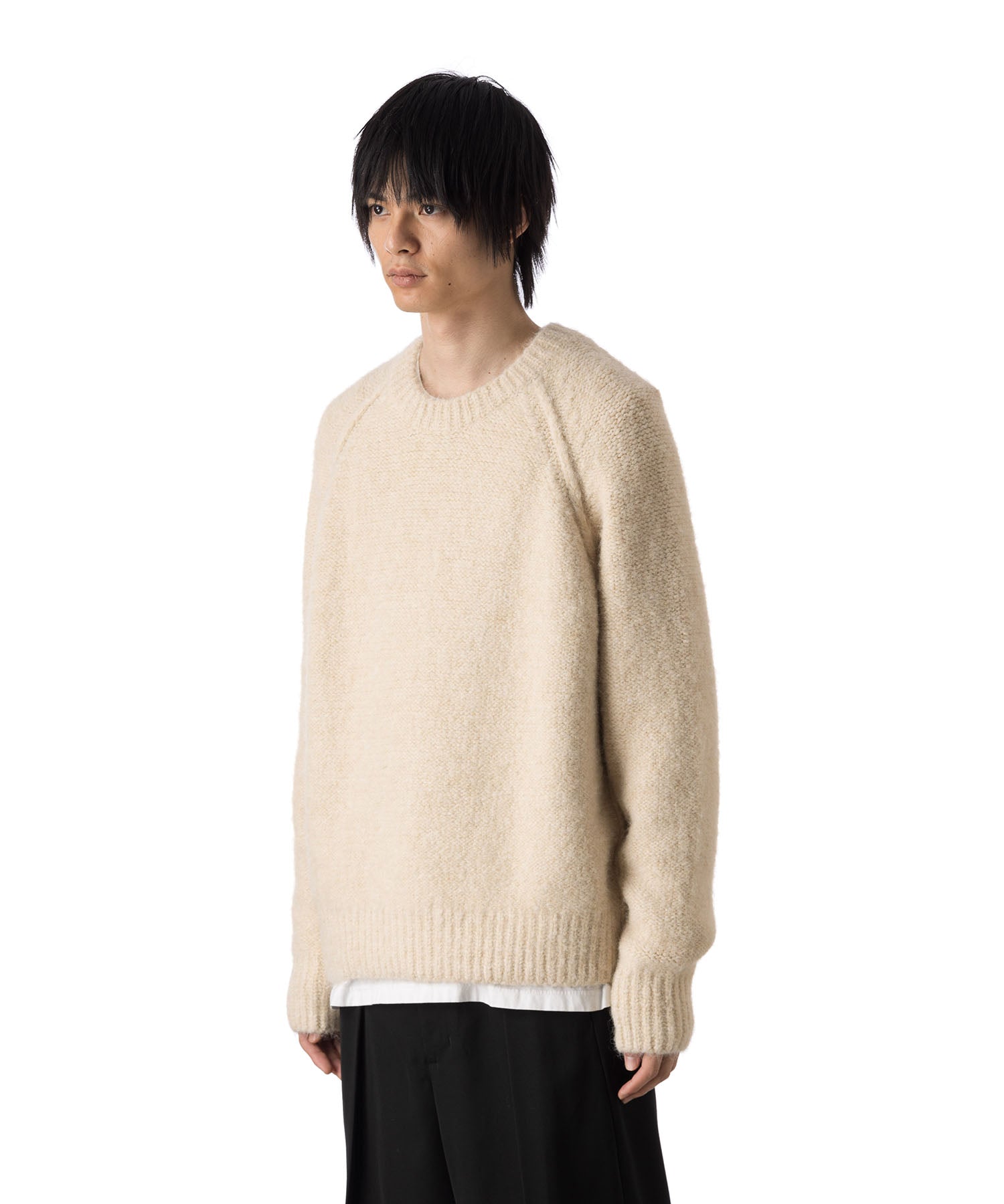 VEIN ヴェインのSHAGGY KNIT CREWNECK PULLOVER - OFF WHITEの公式通販サイトsession福岡セレクトショップ