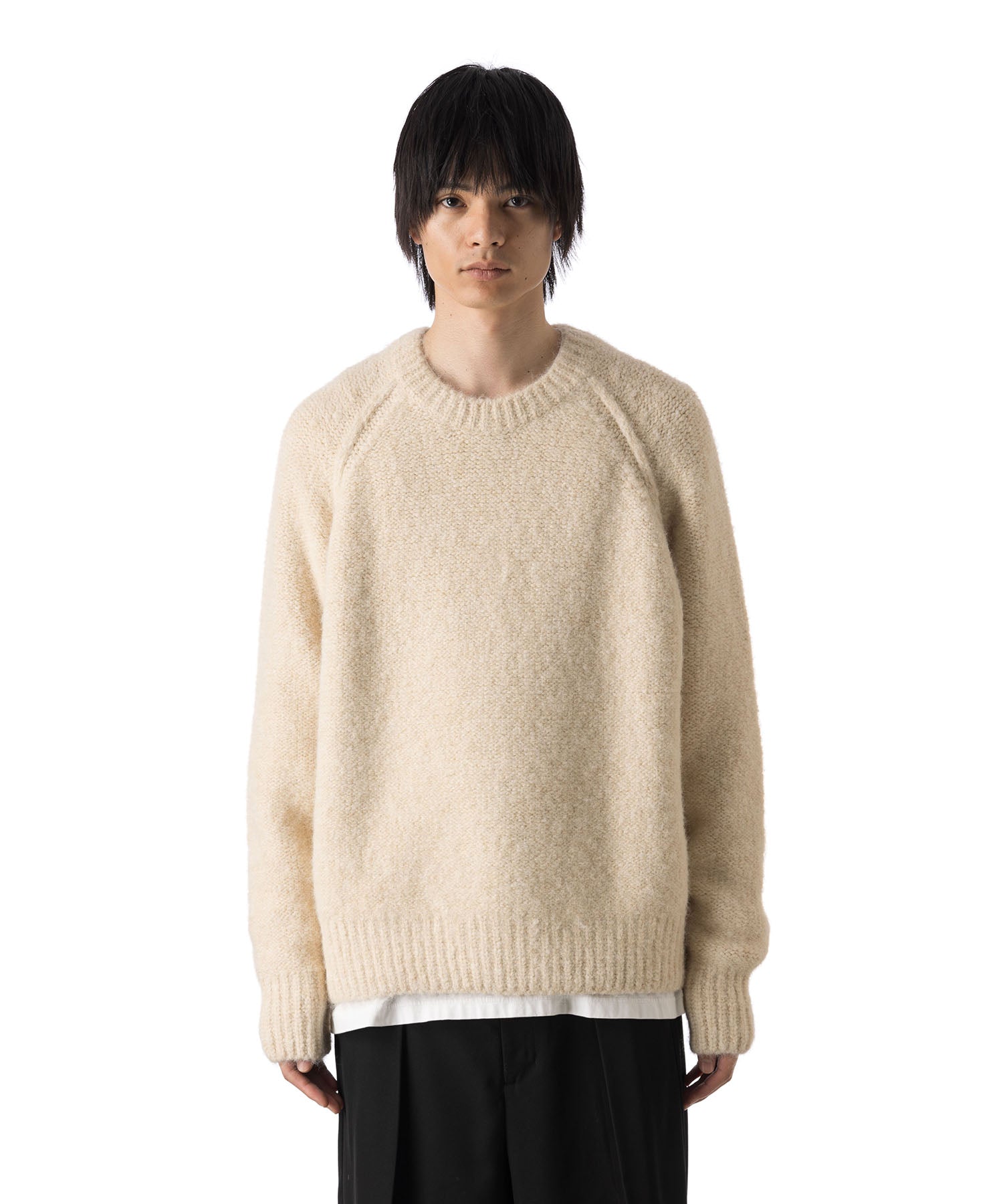 VEIN ヴェインのSHAGGY KNIT CREWNECK PULLOVER - OFF WHITEの公式通販サイトsession福岡セレクトショップ