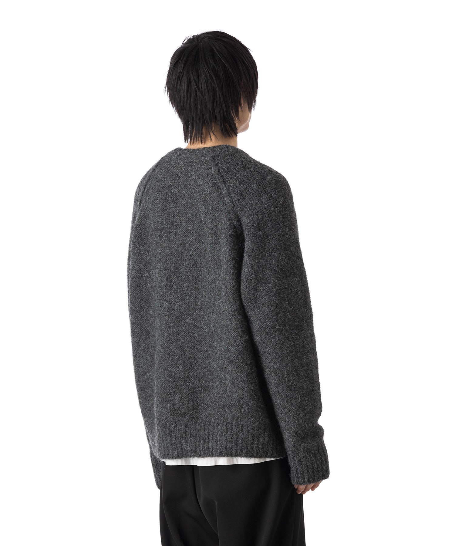 VEIN ヴェインのSHAGGY KNIT CREWNECK PULLOVER - X.GRAYの公式通販サイトsession福岡セレクトショップ