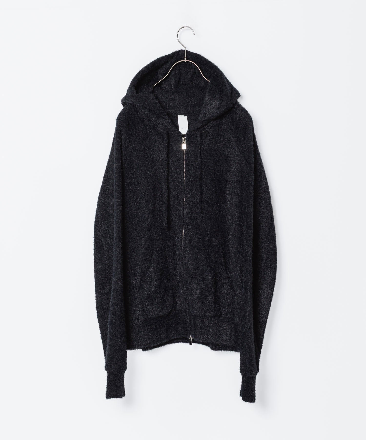 VEIN ヴェインのMALL YARN JERSEY ZIP UP HOODIE - BLACKの公式通販サイトsession福岡セレクトショップ