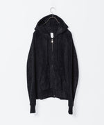 画像をギャラリービューアに読み込む, VEIN ヴェインのMALL YARN JERSEY ZIP UP HOODIE - BLACKの公式通販サイトsession福岡セレクトショップ
