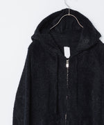 画像をギャラリービューアに読み込む, VEIN ヴェインのMALL YARN JERSEY ZIP UP HOODIE - BLACKの公式通販サイトsession福岡セレクトショップ
