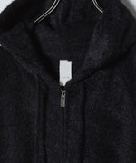 画像をギャラリービューアに読み込む, VEIN ヴェインのMALL YARN JERSEY ZIP UP HOODIE - BLACKの公式通販サイトsession福岡セレクトショップ
