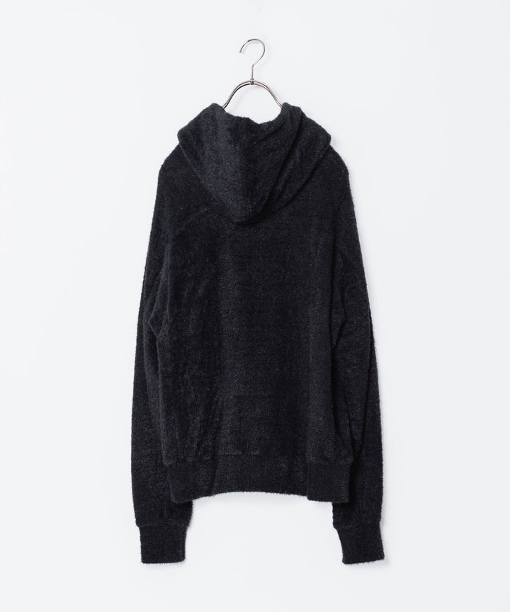 VEIN ヴェインのMALL YARN JERSEY ZIP UP HOODIE - BLACKの公式通販サイトsession福岡セレクトショップ