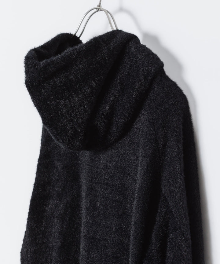VEIN ヴェインのMALL YARN JERSEY ZIP UP HOODIE - BLACKの公式通販サイトsession福岡セレクトショップ