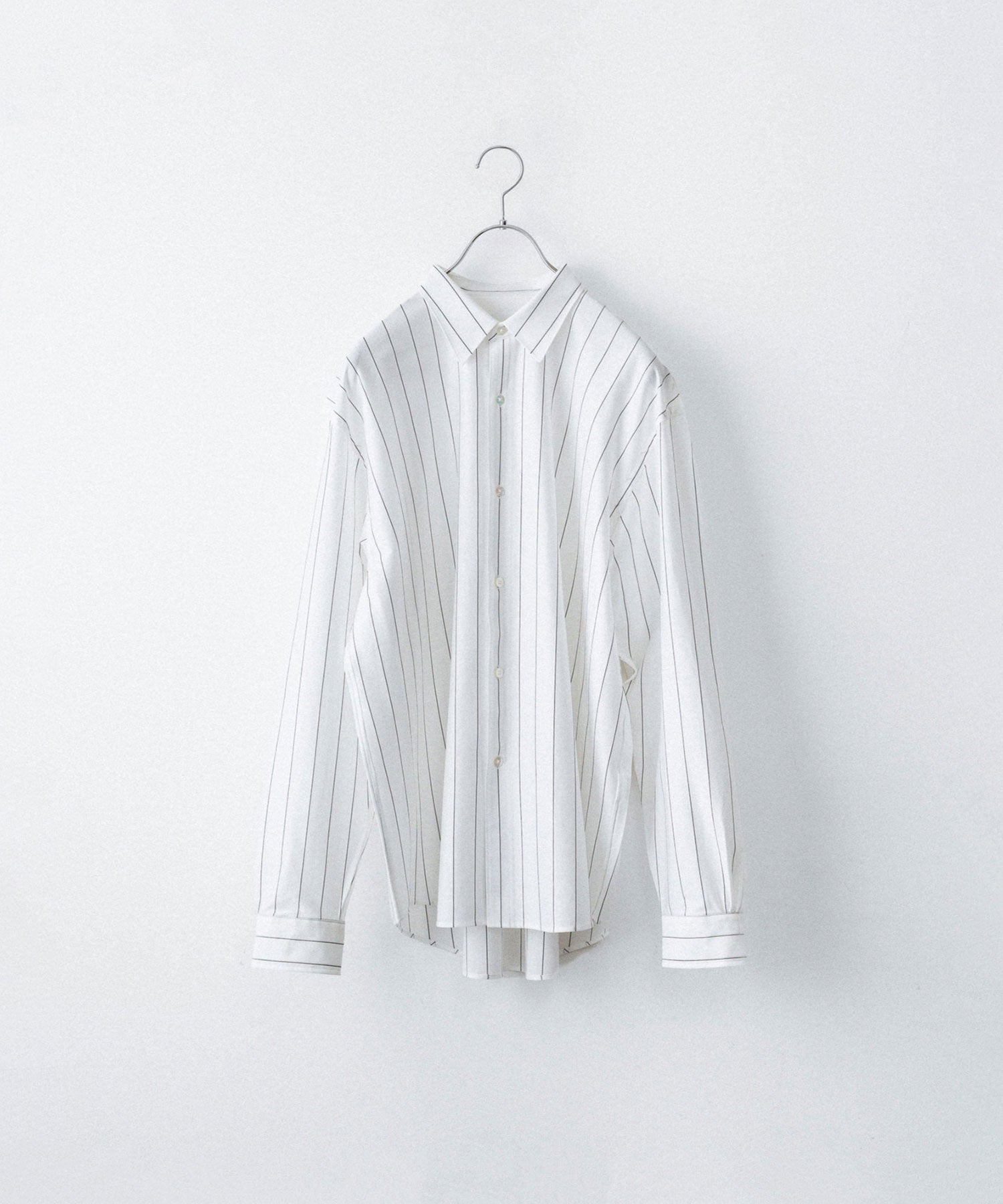KANEMASA ホワイトストライプ 長袖シャツ Lサイズ KANEMASA PHIL.】46G STRIPE MODEST SHIRT - WHITE | 公式通販サイト