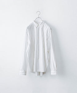 KANEMASA PHIL シャツ KANEMASA PHIL.】46G STRIPE MODEST SHIRT - WHITE | 公式通販サイト