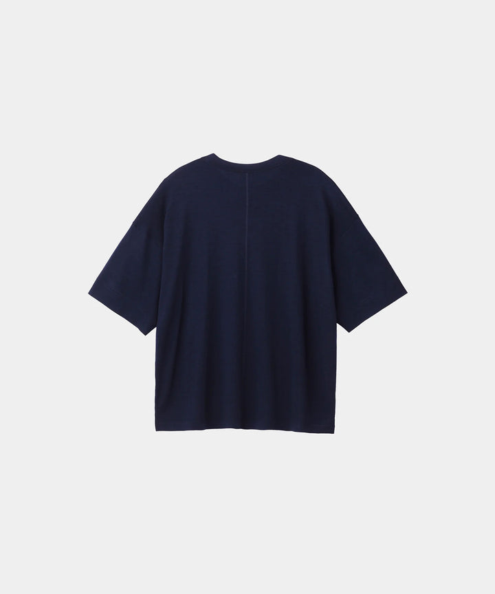 WWW - WRAPINKNOT wool wearのS/S OVERSIZED POCKET T-SHIRTのNAVY 公式通販サイトsession福岡セレクトショップ