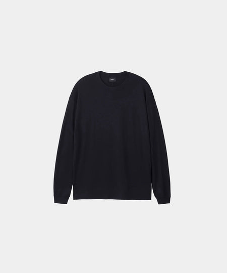 【 WWW 】L/S OVERSIZED T-SHIRT - BLACK