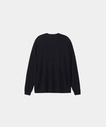 画像をギャラリービューアに読み込む, WWW - WRAPINKNOT wool wearのL/S OVERSIZED T-SHIRTのBLACK 公式通販サイトsession福岡セレクトショップ
