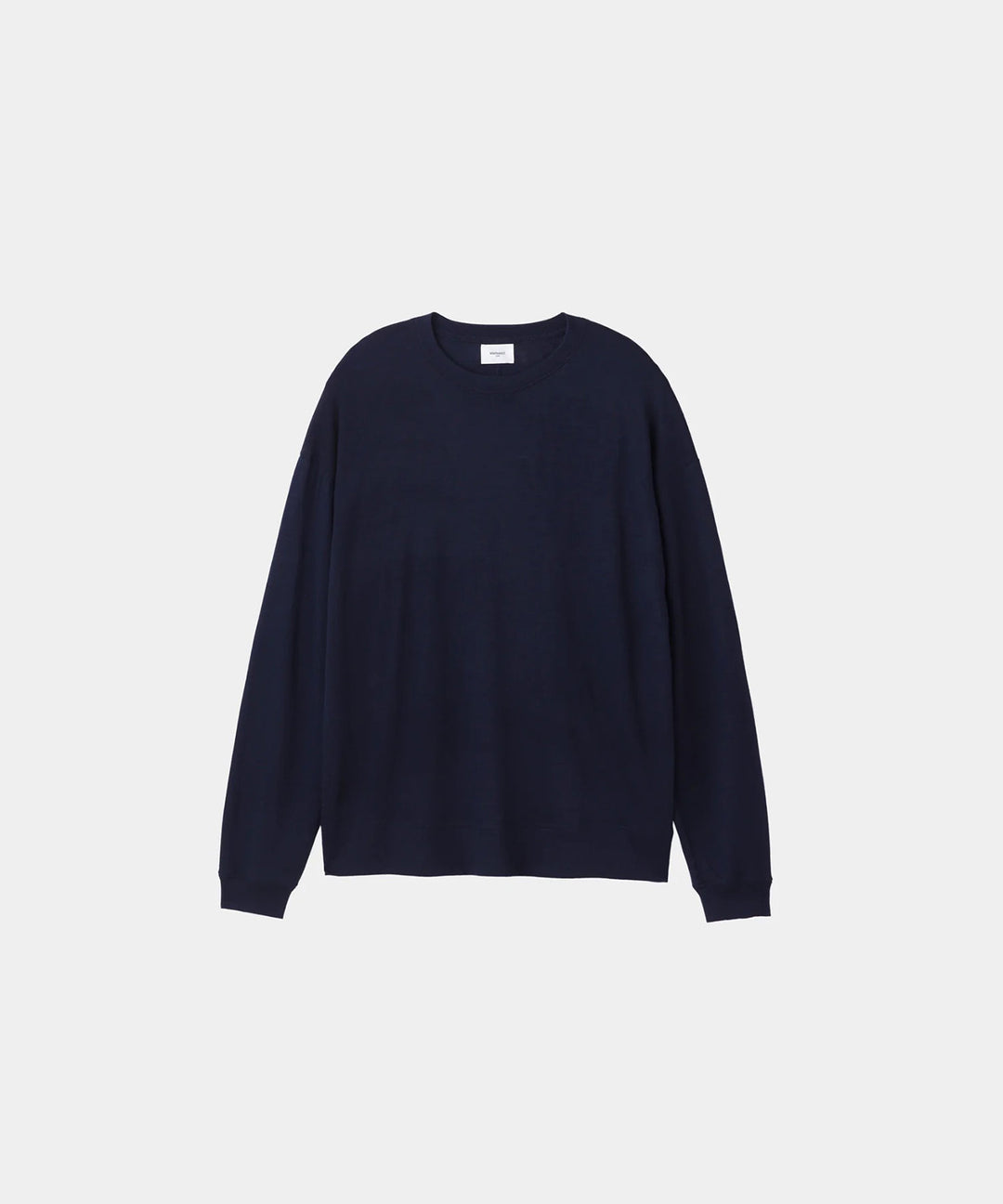 WWW - WRAPINKNOT wool wearのL/S OVERSIZED T-SHIRTのNAVY 公式通販サイトsession福岡セレクトショップ