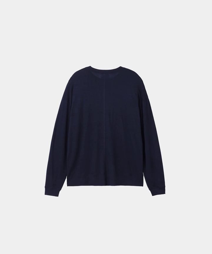 WWW - WRAPINKNOT wool wearのL/S OVERSIZED T-SHIRTのNAVY 公式通販サイトsession福岡セレクトショップ