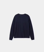 画像をギャラリービューアに読み込む, WWW - WRAPINKNOT wool wearのL/S OVERSIZED T-SHIRTのNAVY 公式通販サイトsession福岡セレクトショップ
