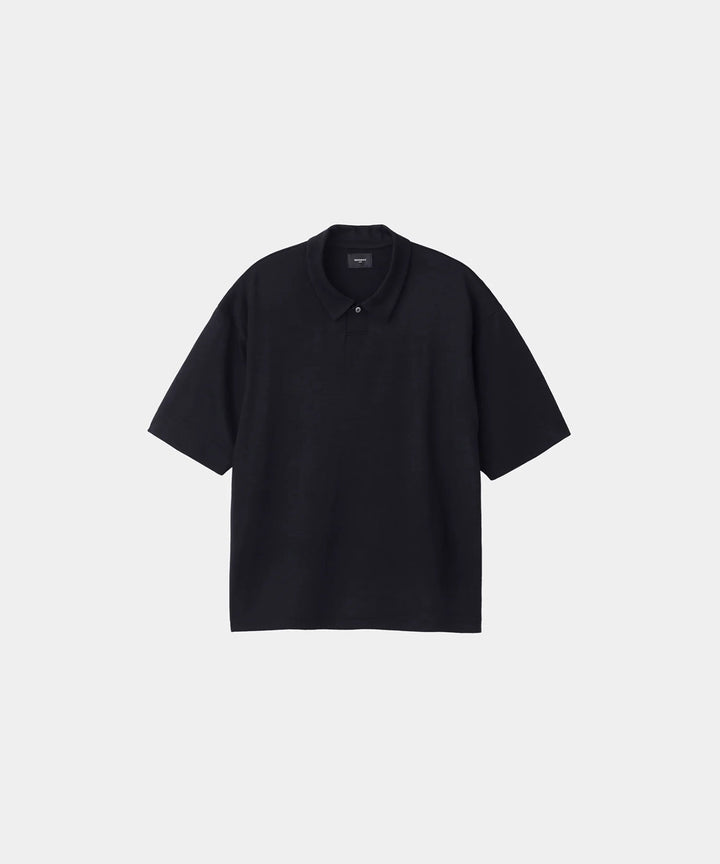 WWW ラッピンノットウールウェア S/S POLO-SHIRTのBLACK 公式通販サイトsession福岡セレクトショップ