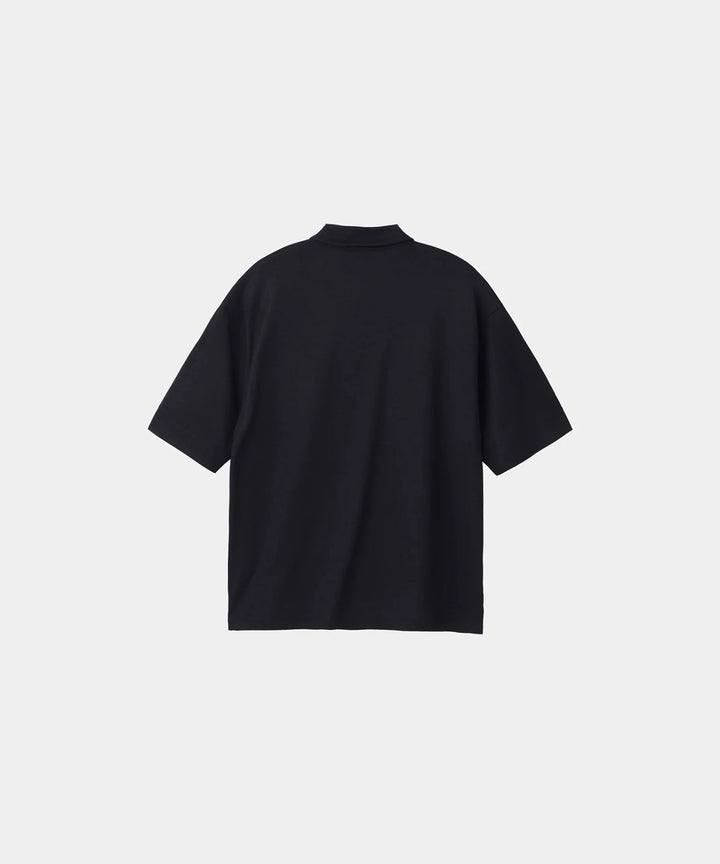 WWW ラッピンノットウールウェア S/S POLO-SHIRTのBLACK 公式通販サイトsession福岡セレクトショップ