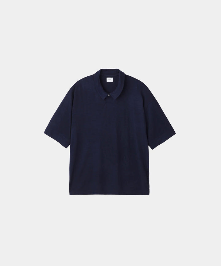 WWW WRAPINKNOT wool wearのS/S POLO SHIRTのNAVY 公式通販サイトsession福岡セレクトショップ