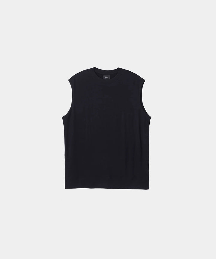【 WWW 】SLEEVELESS PULLOVER - BLACK