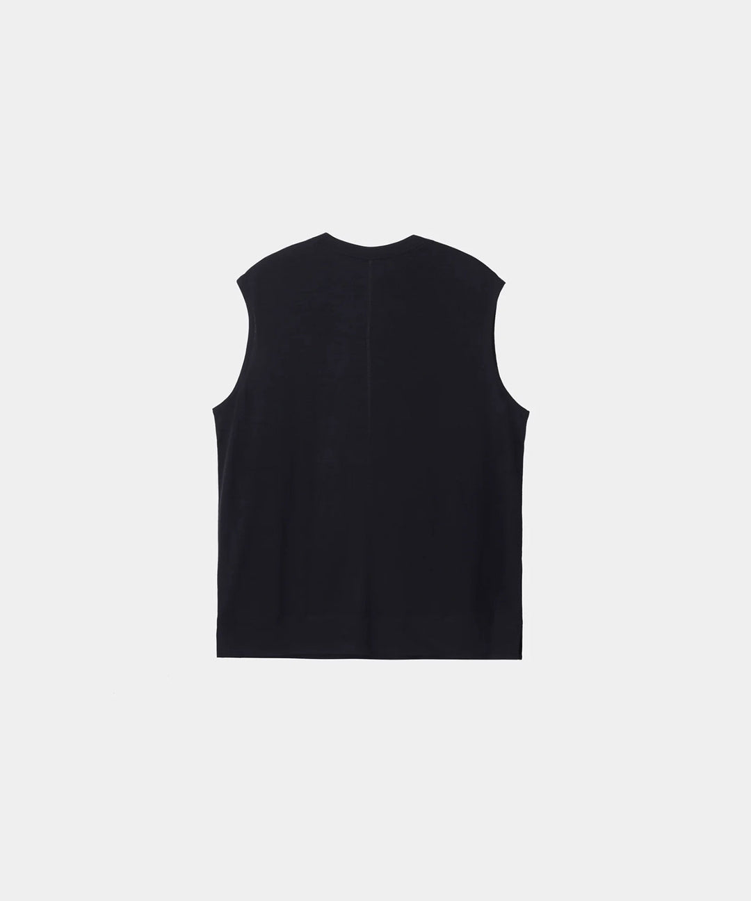 【 WWW 】SLEEVELESS PULLOVER - BLACK