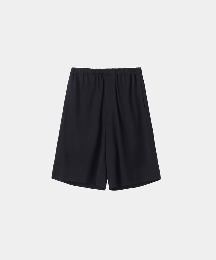 WWW WRAPINKNOT wool wearのWIDE SHORTSのBLACK 公式通販サイトsession福岡セレクトショップ