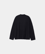 画像をギャラリービューアに読み込む, WWW - WRAPINKNOT wool wear ラッピンノットウールウェアのBUTTON-LESS CARDIGANのBLACK 公式通販サイトsession福岡セレクトショップ
