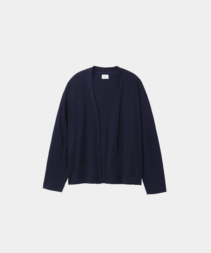 WWW - WRAPINKNOT wool wearのBUTTON-LESS CARDIGANのNAVY 公式通販サイトsession福岡セレクトショップ