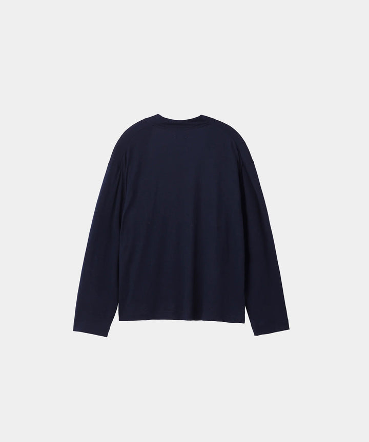 WWW - WRAPINKNOT wool wearのBUTTON-LESS CARDIGANのNAVY 公式通販サイトsession福岡セレクトショップ