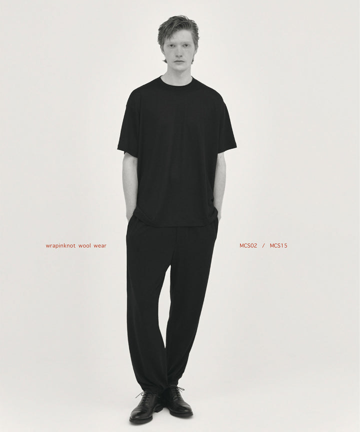 WWW ラッピンノットウールウェアTAPERD JOGGER PANTSのBLACK 公式通販サイトsession福岡セレクトショップ