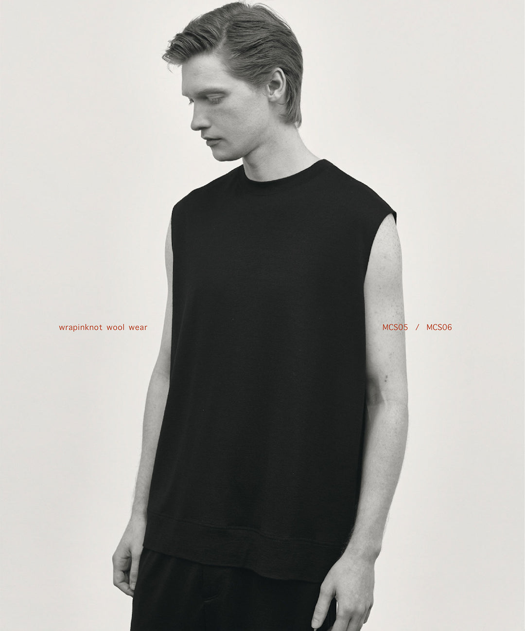 WWW ラッピンノットウールウェアSLEEVELESS PULLOVERのBLACK 公式通販サイトsession福岡セレクトショップ