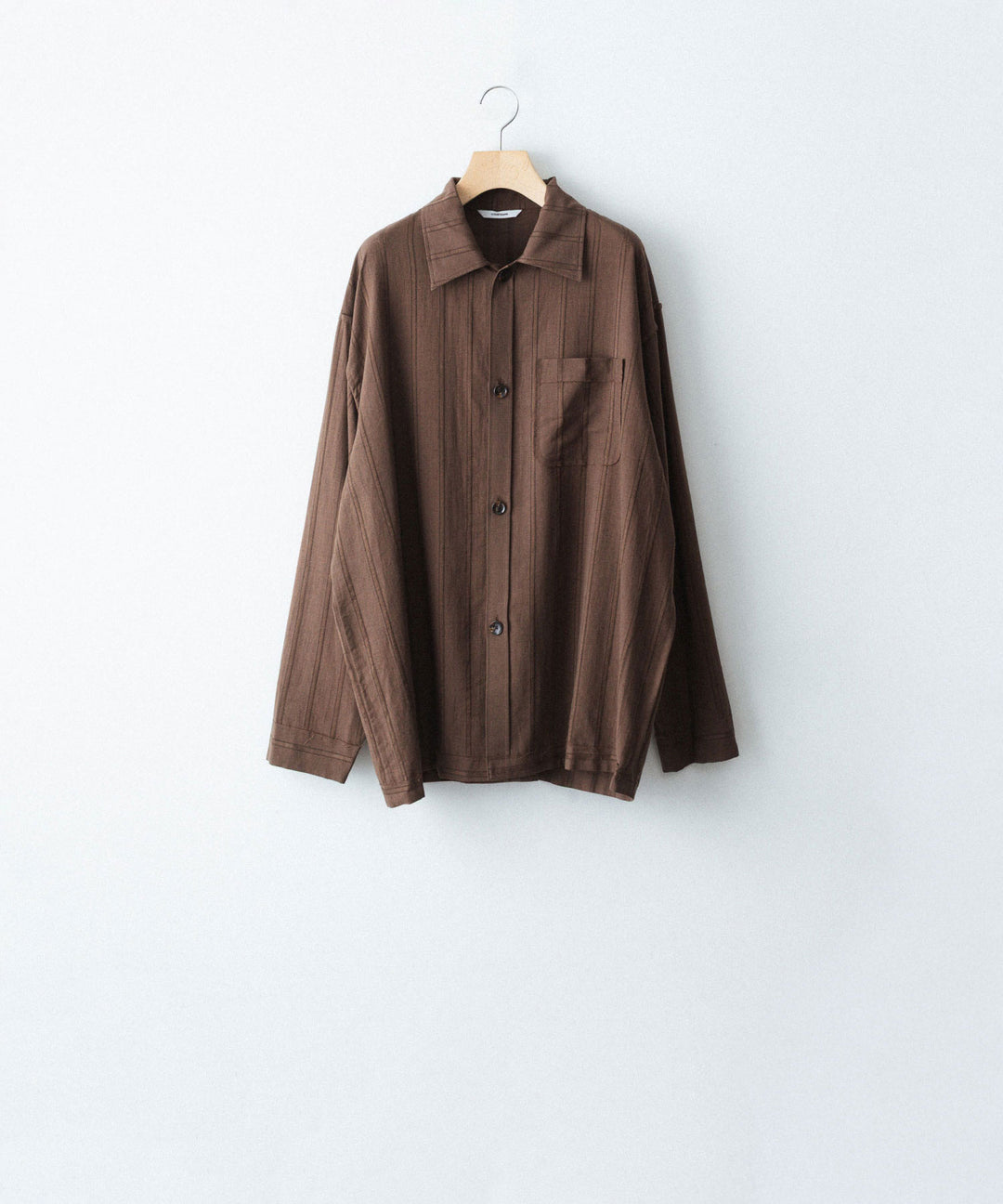 YUTASETOGAWA-ユウタセトガワのCOMFORT SHIRT-LENOのBROWN公式通販サイトsession福岡セレクトショップ
