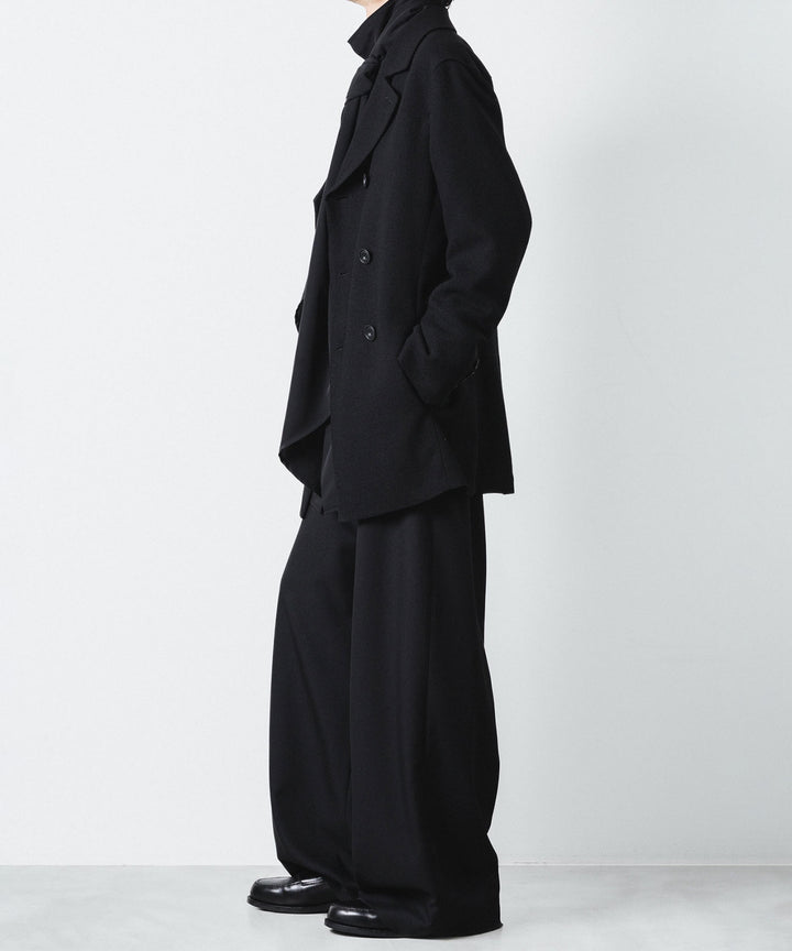 ato(アトウ)のCREPE DE CHINE SCARF SHIRT - BLACKの公式通販サイトsession福岡セレクトショップ