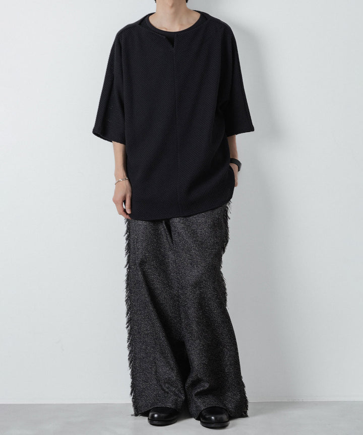 ato(アトウ)のCOTTON RUSSELL OVERSIZED TEE - BLACKの公式通販サイトsession福岡セレクトショップ