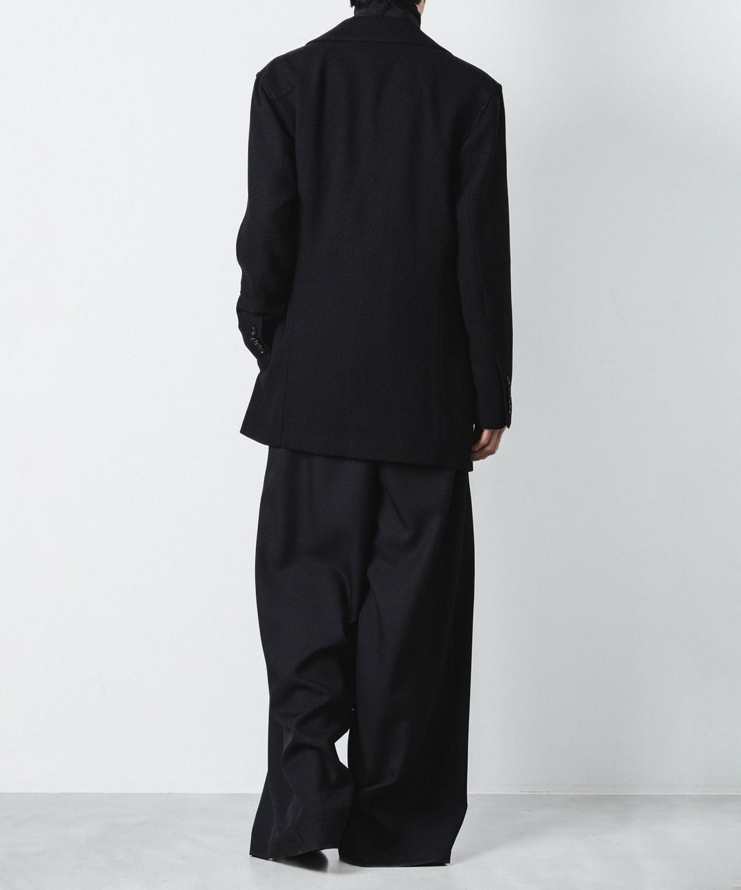 ato(アトウ)のCREPE DE CHINE SCARF SHIRT - BLACKの公式通販サイトsession福岡セレクトショップ