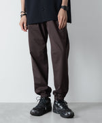 画像をギャラリービューアに読み込む, ATTACHMENT アタッチメントのPE HIGH GAUGE JERSEY TRAINING PANTS - L.BROWNの公式通販サイトsession福岡セレクトショップ
