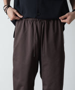 画像をギャラリービューアに読み込む, ATTACHMENT アタッチメントのPE HIGH GAUGE JERSEY TRAINING PANTS - L.BROWNの公式通販サイトsession福岡セレクトショップ
