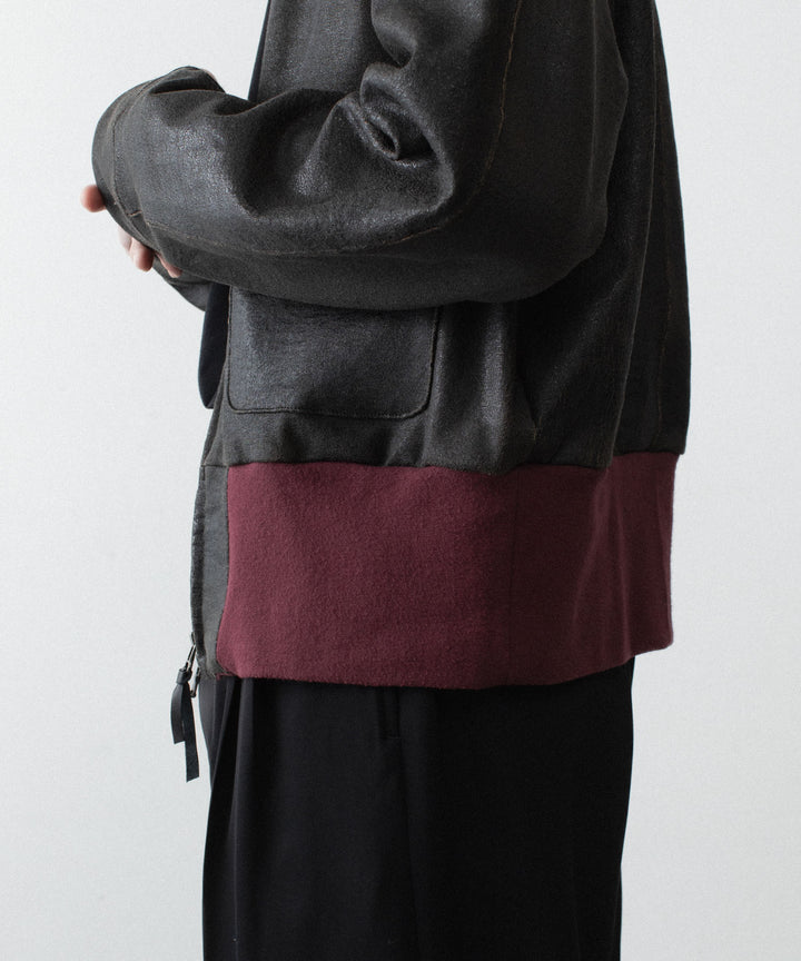 【ANTHEM A】CRACK TERRY BLOUSON - BROWN