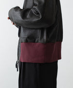 画像をギャラリービューアに読み込む, 【ANTHEM A】CRACK TERRY BLOUSON - BROWN
