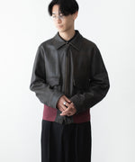 画像をギャラリービューアに読み込む, ANTHEM A アンセムエーのCRACK TERRY BLOUSONのBROWN 公式通販サイトsession福岡セレクトショップ
