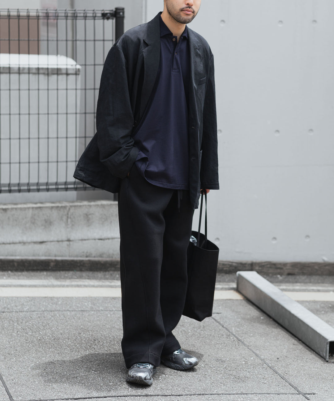 INTÉRIM(インテリム)の HYPER BIG HIGH GAUGE SUVIN JERSEY POLO SHIRT - ROYAL D.PURPLEの公式通販サイトsession福岡セレクトショップ