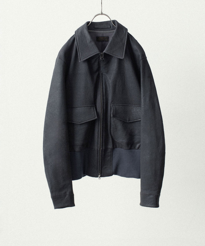 ANTHEM A アンセムエーのCRACK TERRY BLOUSONのBLUE GRAY 公式通販サイトsession福岡セレクトショップ