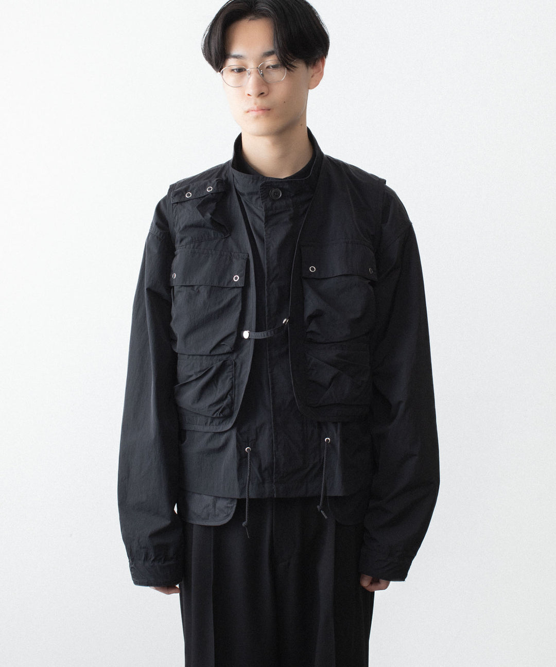 ANTHEM A アンセム エーのDOCKING NYLON SHORT BLOUSON - BLACKの公式通販サイトsession福岡セレクトショップ