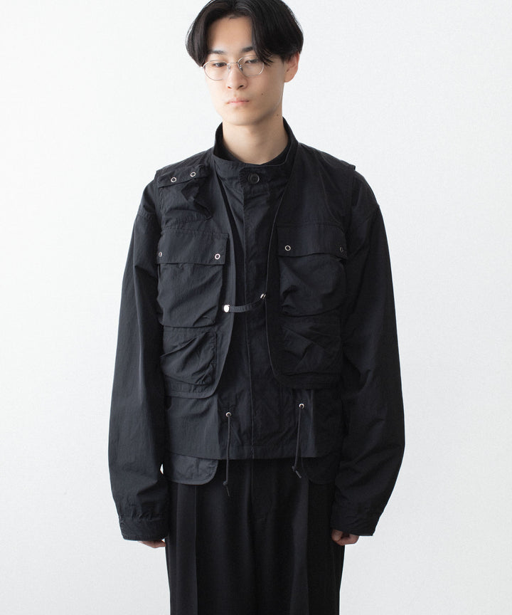 ANTHEM A アンセム エーのDOCKING NYLON SHORT BLOUSON - BLACKの公式通販サイトsession福岡セレクトショップ