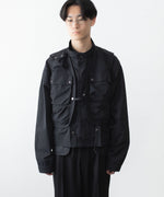 画像をギャラリービューアに読み込む, ANTHEM A アンセム エーのDOCKING NYLON SHORT BLOUSON - BLACKの公式通販サイトsession福岡セレクトショップ
