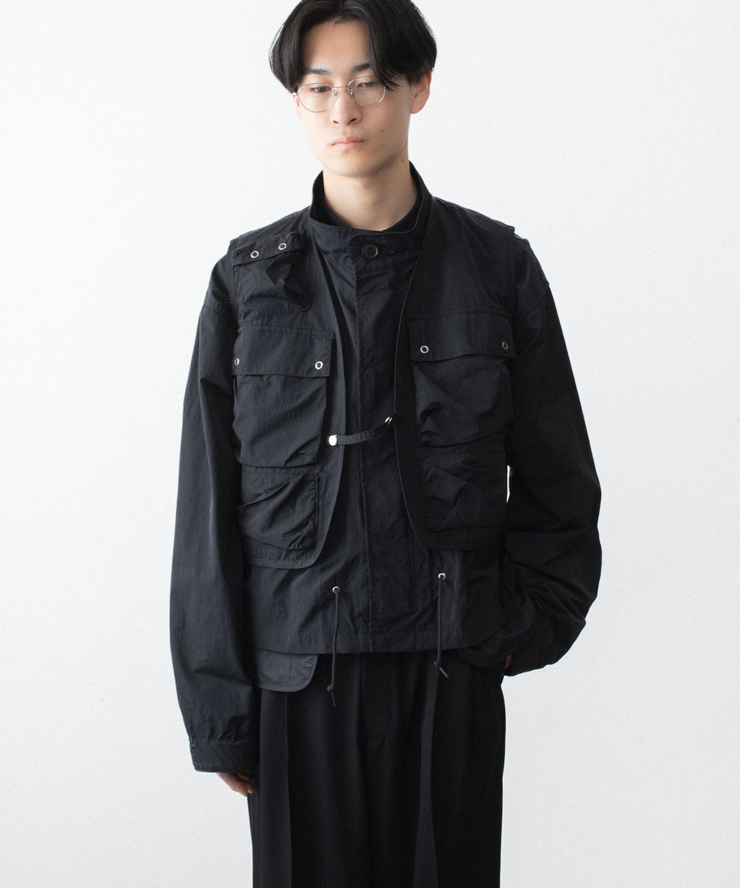 ANTHEM A アンセム エーのDOCKING NYLON SHORT BLOUSON - BLACKの公式通販サイトsession福岡セレクトショップ