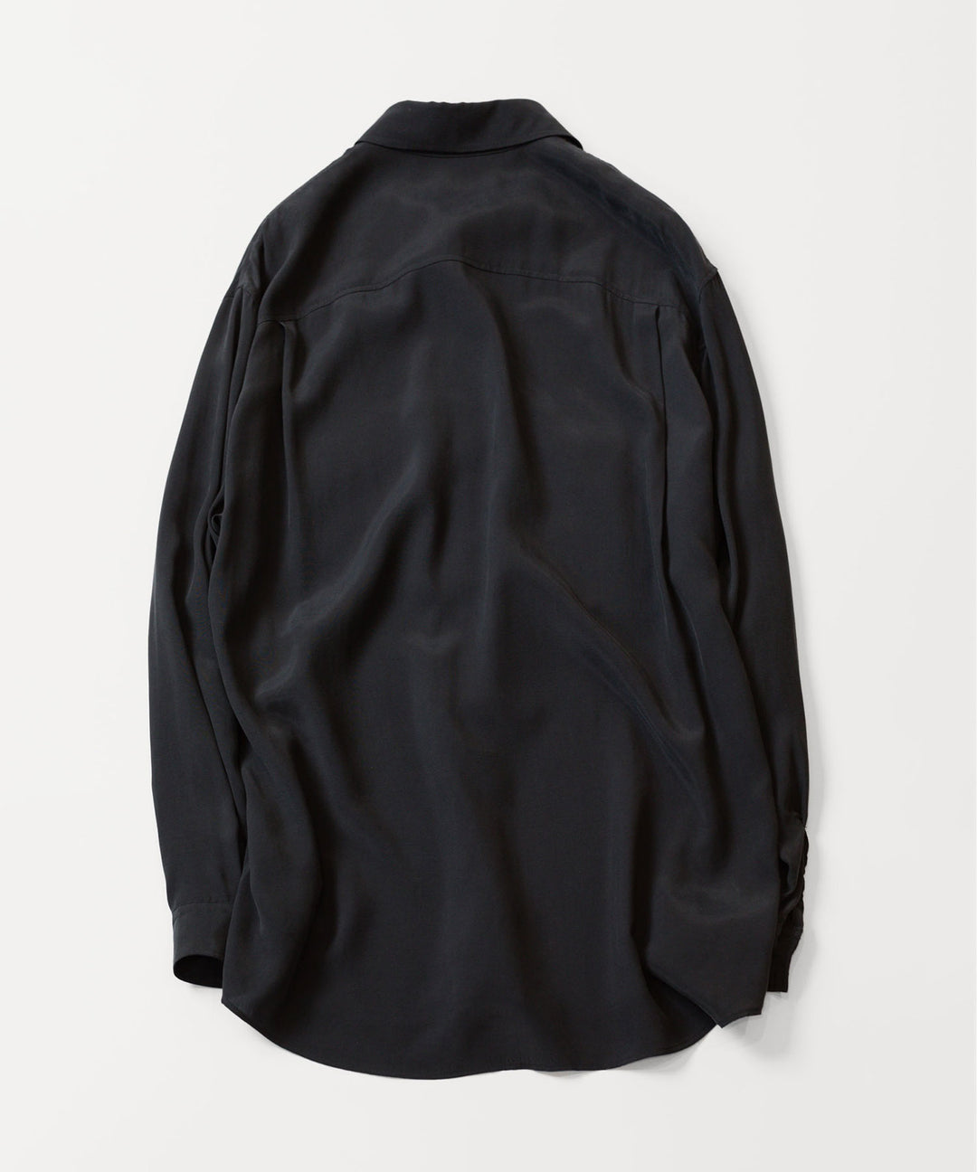 ATTACHMENT アタッチメントのCU/RY FIBRIL TAFFETA PATCH POCKET L/S SHIRT - BLACKの公式通販サイトsession福岡セレクトショップ