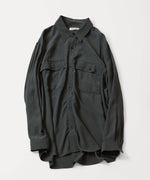 画像をギャラリービューアに読み込む, ATTACHMENT アタッチメントのCU/RY FIBRIL TAFFETA PATCH POCKET L/S SHIRT - D.GRAYの公式通販サイトsession福岡セレクトショップ
