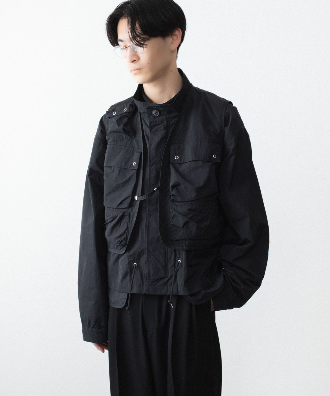 ANTHEM A アンセム エーのDOCKING NYLON SHORT BLOUSON - BLACKの公式通販サイトsession福岡セレクトショップ