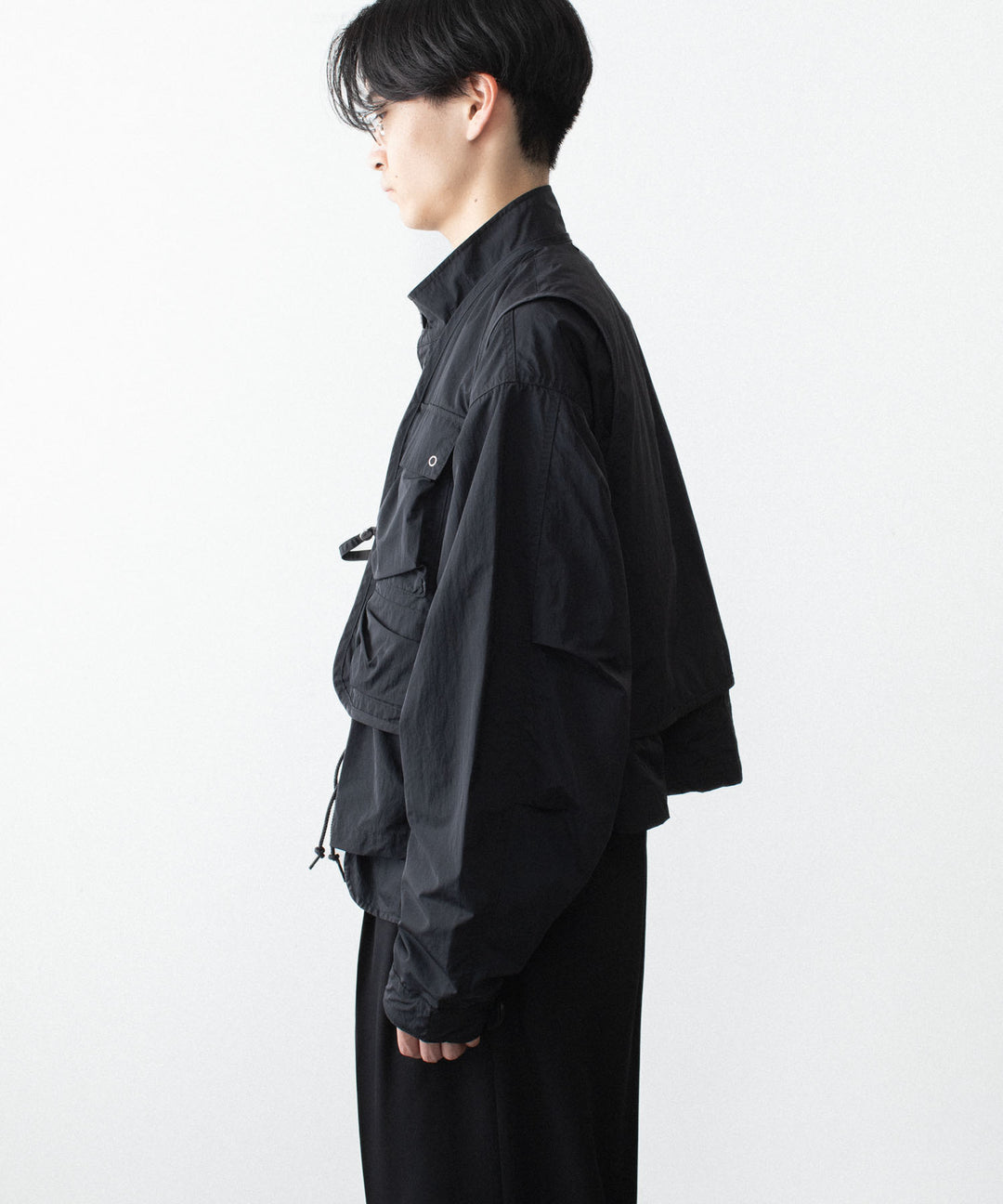 ANTHEM A アンセム エーのDOCKING NYLON SHORT BLOUSON - BLACKの公式通販サイトsession福岡セレクトショップ